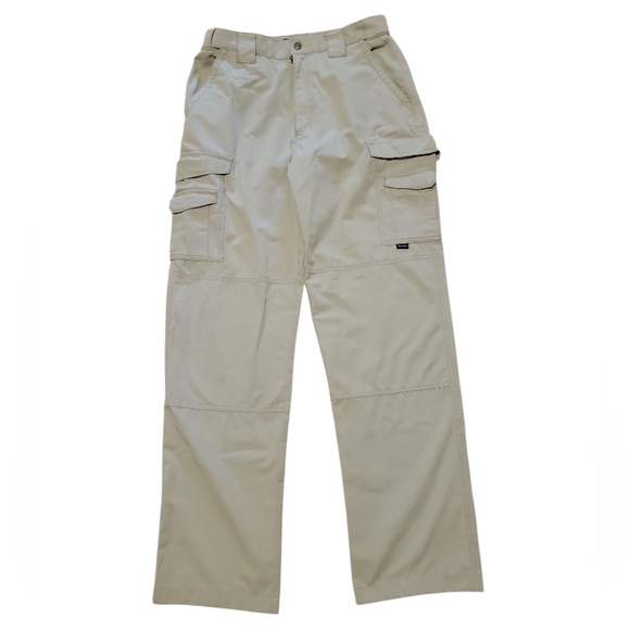 Tru Spec Men's Tactical Tan Cargo Pants Size 32/33 Outdoor Range Multi Pockets - Picture 1 of 9